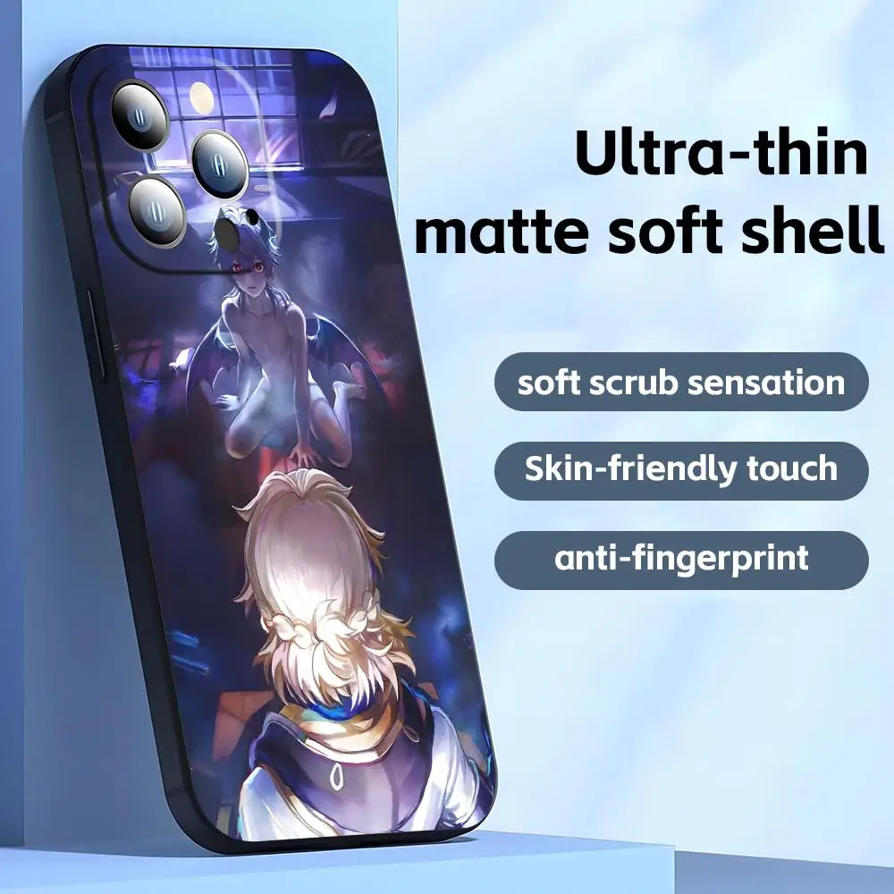 Genshin Impact Durin Shockproof Soft Black Phone Case