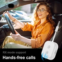 2 In 1 Dual Stream Bluetooth 5.3 Audio Transmitter Receiver 3.5MM AUX Stereo Wireless Adapter With Mic For Car Airplane TV PC - Image 4