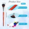 6pcs Mop Brush For Acrylic Painting 1 Inch Blending Brush Paint Brushes For Acrylic Face Body Painting Oval Mop Acrylic Brush 5