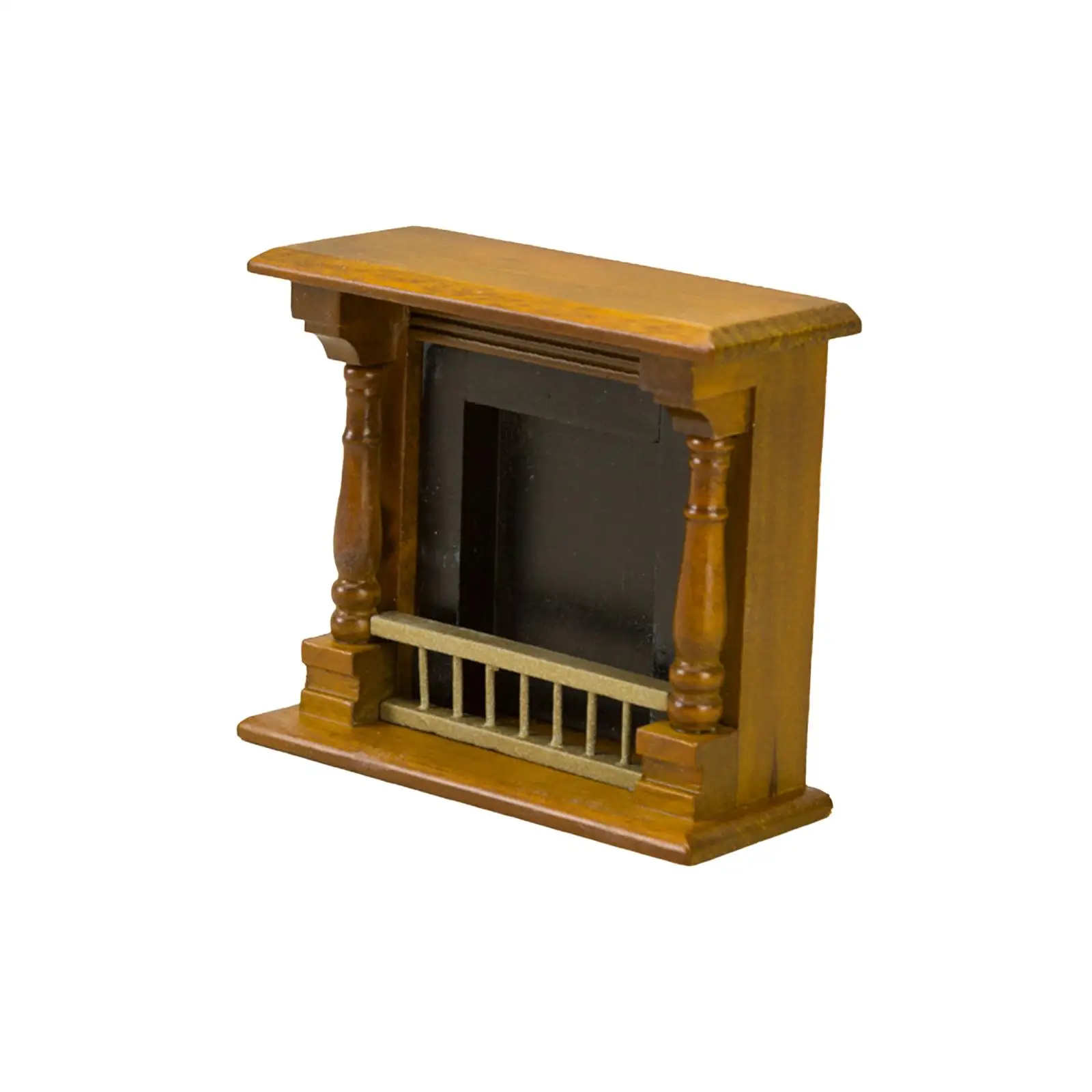 

Simulation 1/12 Scale Miniature Fireplace Miniature Fireplace 1:12 Scale Dollhouse Model Fireplace for Living Room Decoration
