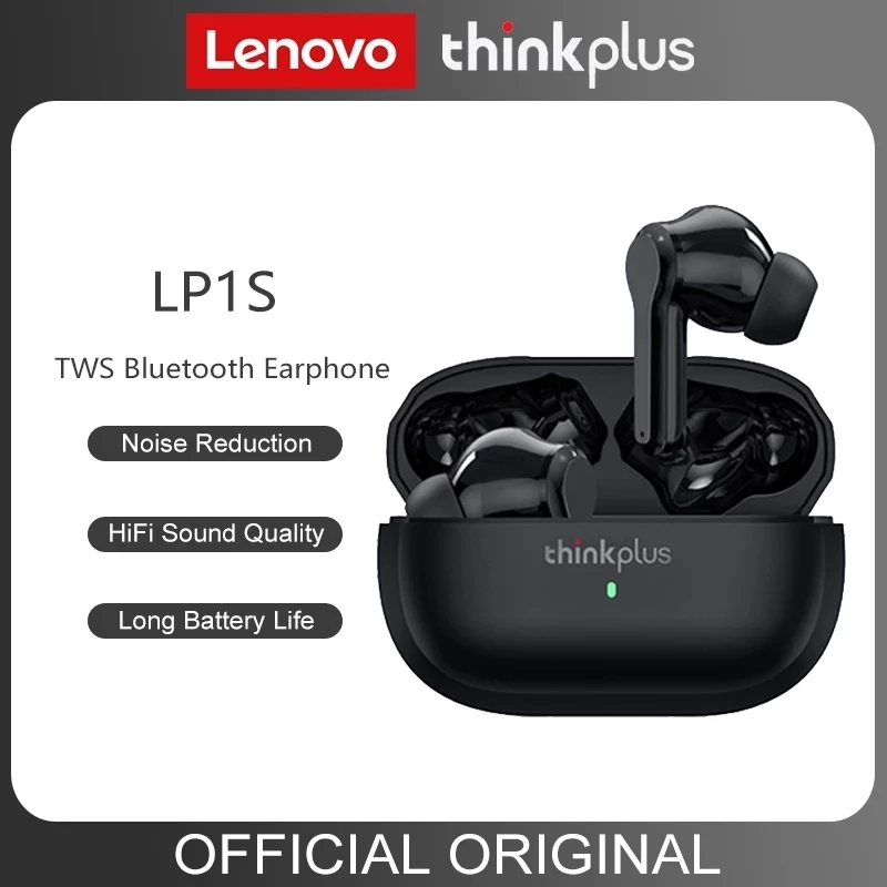 

Original Lenovo LP1S TWS Bluetooth 5.0 Earphone Wireless Headset Touch Voice Assistant Sports HIFI Music Headphones With Mic