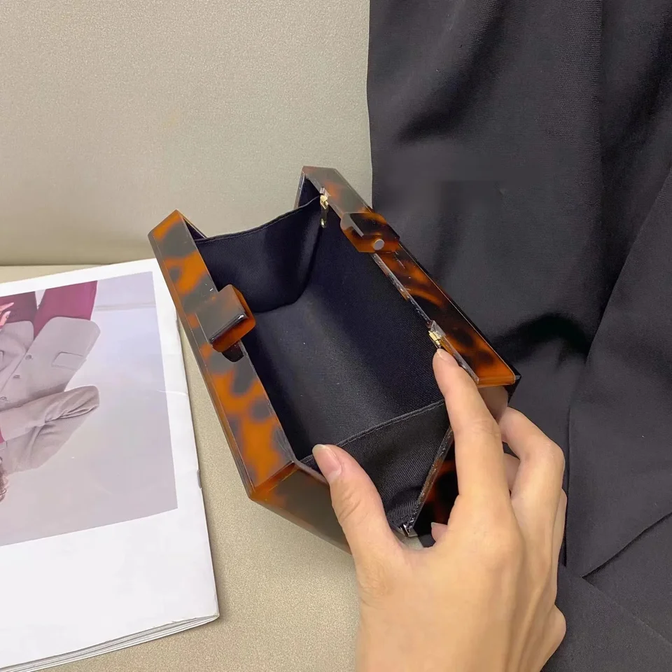 Bolso De Noche Con Tampado De Flor Para Mujer, Cartera Pequeña Con
