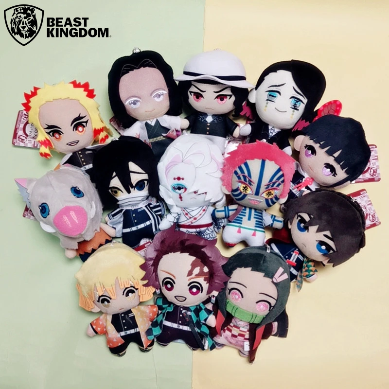 

15cm Anime Plush Toys Devil Slayer Peripheral Tanjirou Kamado Nezuko Agatsuma Zenitsu Bag Pendant Accessories Birthday Gift