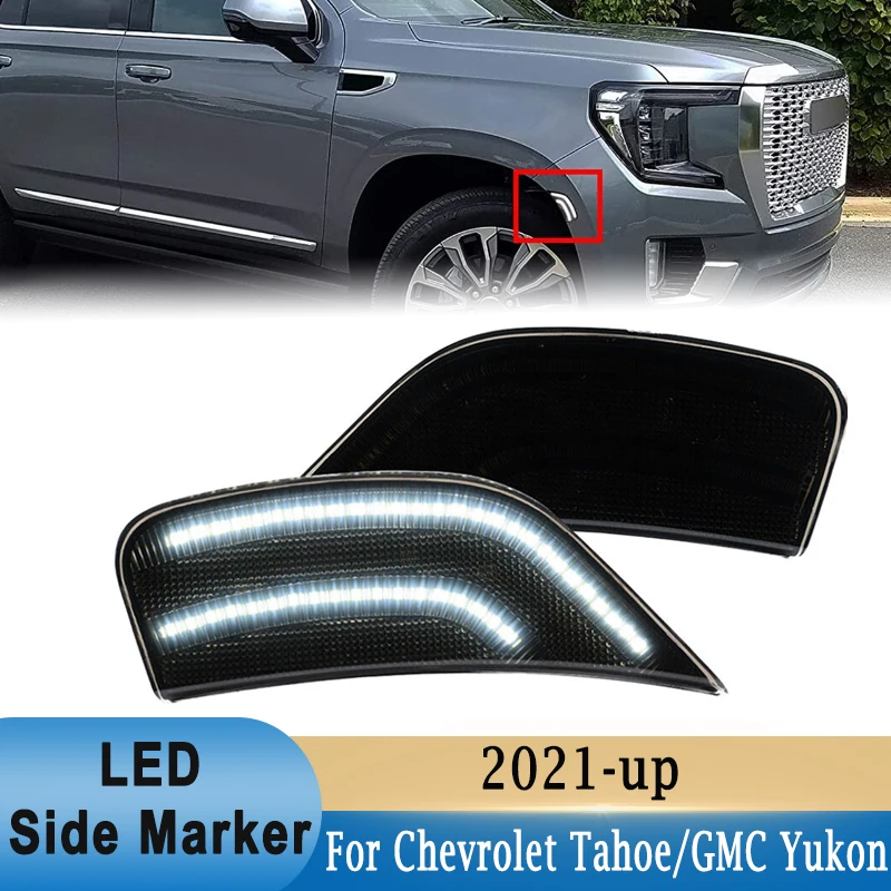 

Семейный боковой маркер, переднее брызговик, сигнал фонаря для Chevrolet Suburban Tahoe GMC Yukon Cadillac Escalade 2021-up 84776453 84776452