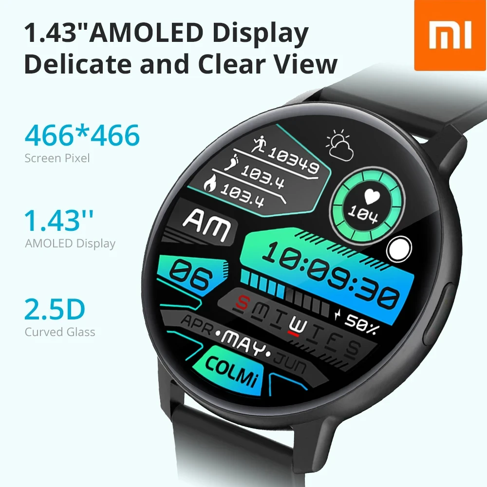 

Смарт-часы Xiaomi i31, 1,43 дюйма, AMOLED, 100 спортивных режимов