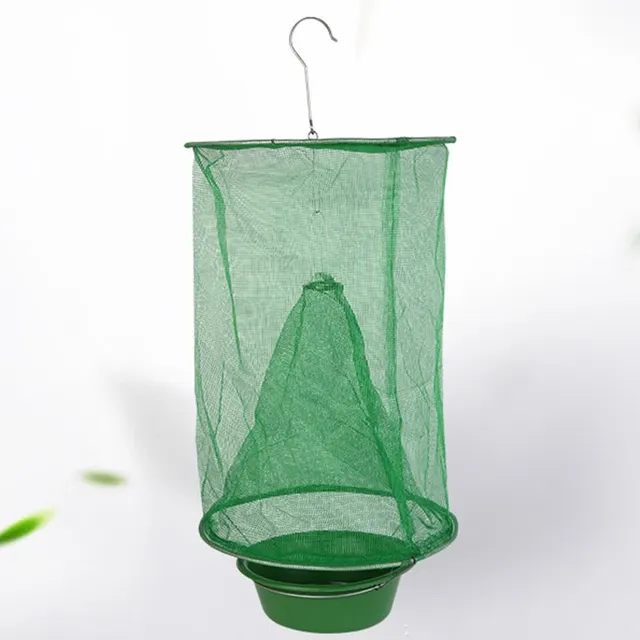 Légyfogó Kártevőirtó -Vezérlés Újrahasznosítható Függő Légy Fogó Ketrec Nettó Kert Lógó Madár Catchergarden - Image 5