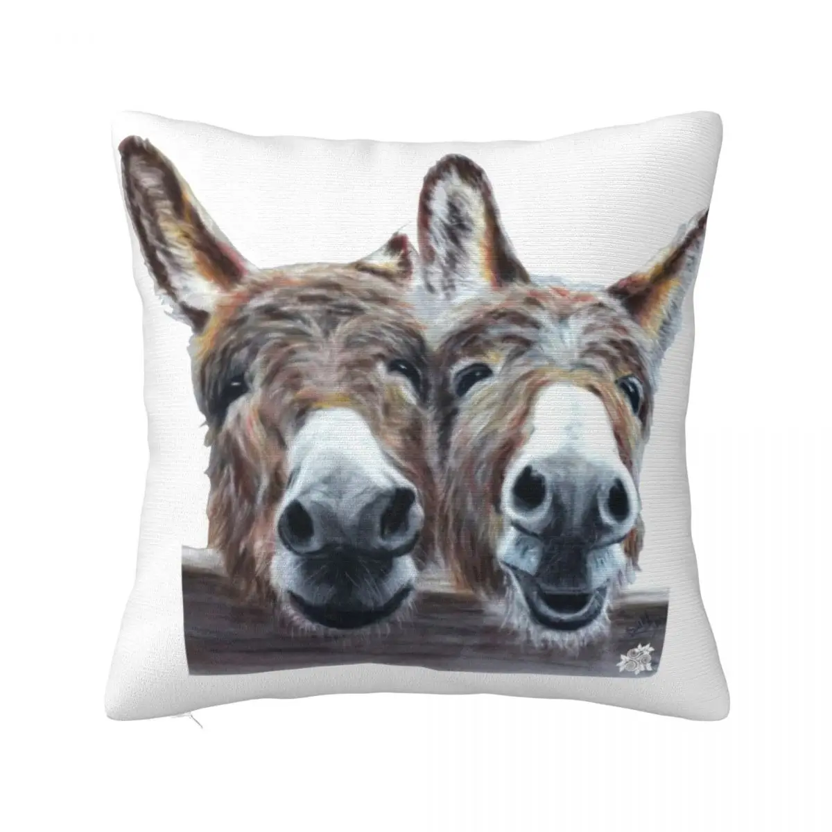 

Donkeys Throw Pillow pillow cover luxury Sofa Covers Couch Pillows