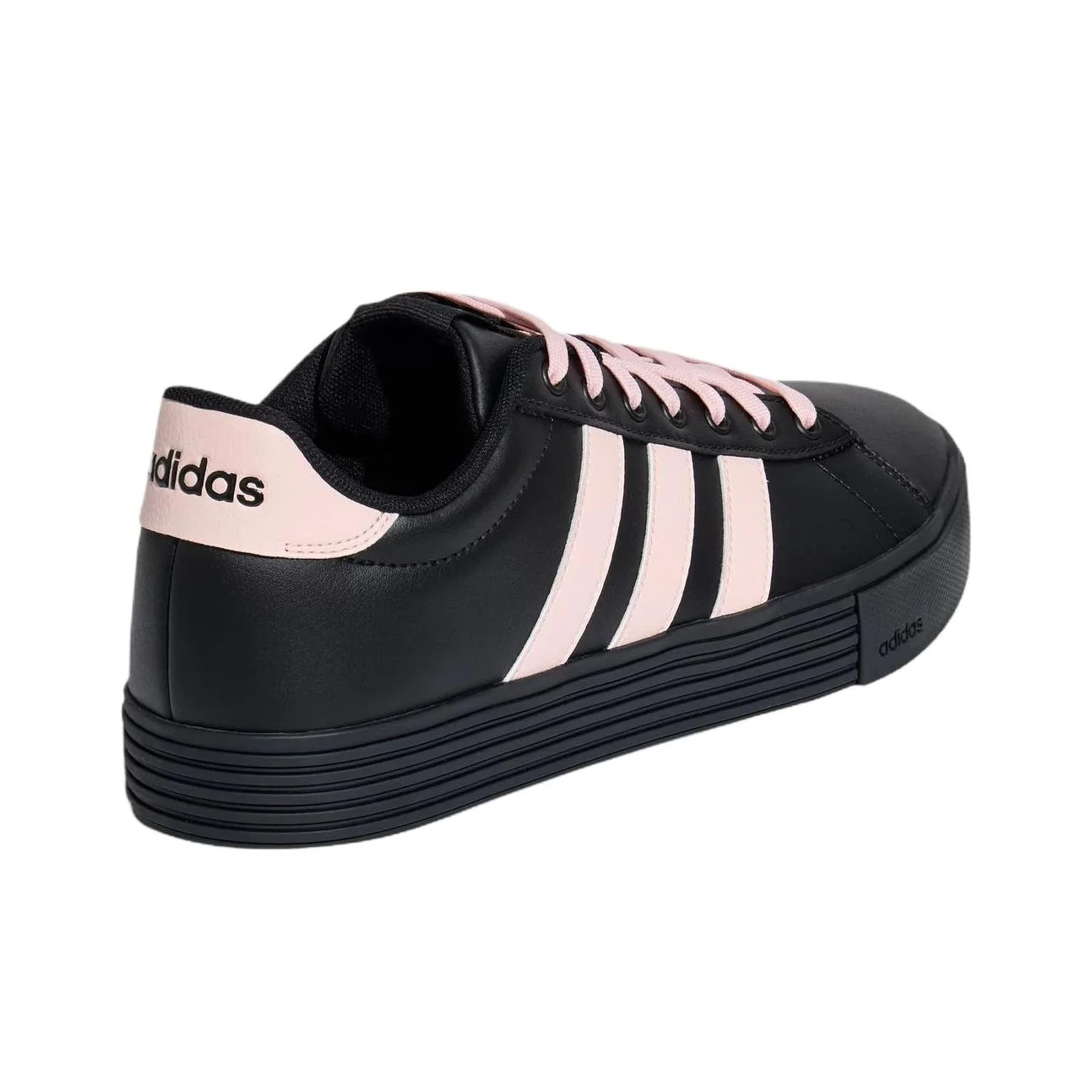 Scarpe da skateboard Adidas Daily 4.0 Low top unisex nere e rosa - immagine 4