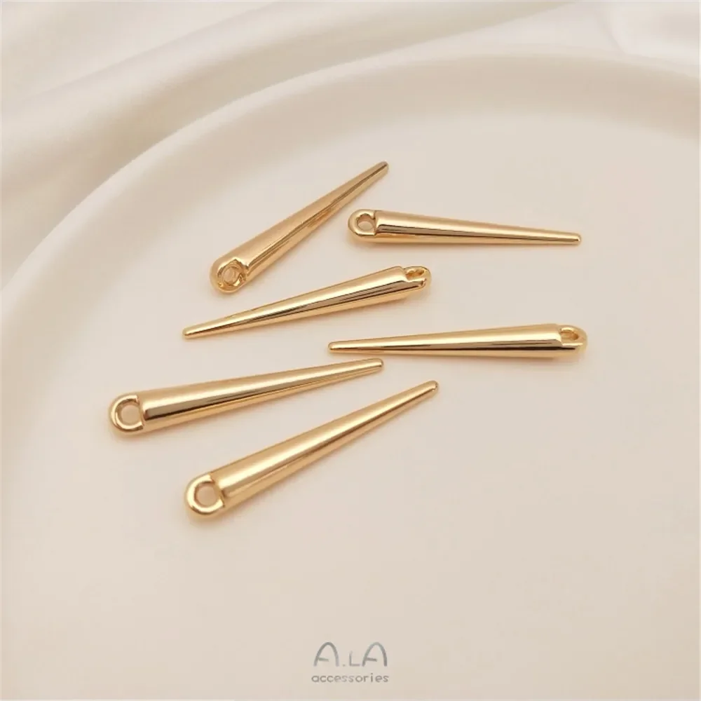 

14K позолоченный длинный Перцовый гвоздь коническая ива фотоэлемент Diy