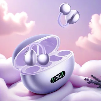 Wireless Bluetooth Earphones Clip-on Q71 Earphone High Sound for Xiaomi Earbuds Led Display Headphones Music Sports Headset 1