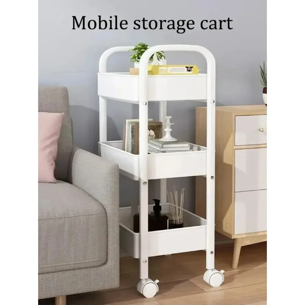 Bookshelf Storage Rack Storage Rack Rolling Storage Cart Kitchen Home Beauty Salon