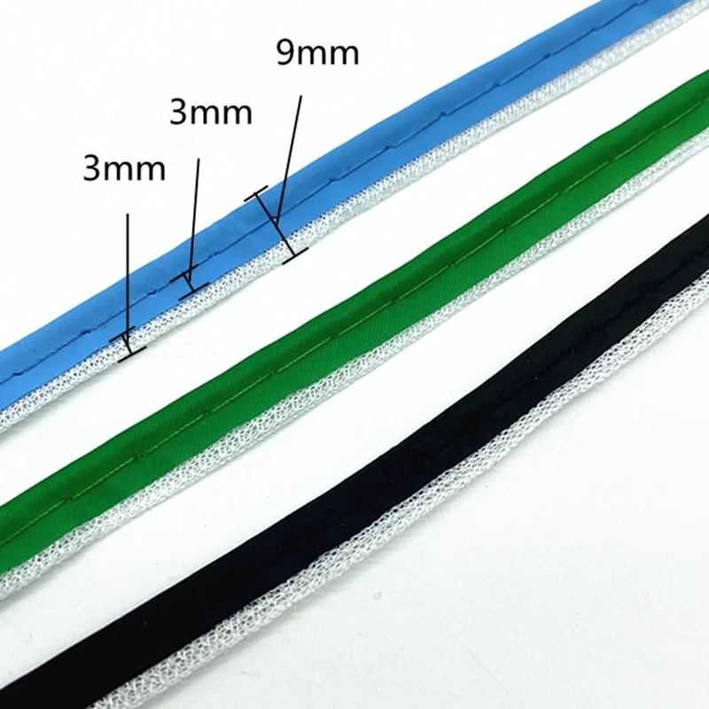 5 yards 9mm Reflective ribbon Edge Sewing Ribbon Cord Rope for Sheets Sofa Curtains Hats Clothes Various Fabric DIY #RoLi ribbon decoration ribbon supplies