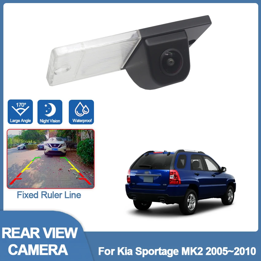 

Камера заднего вида HD CCD 1080*720P для Kia Sportage MK2 2005 2006 2007 2008 2009 2010, Автомобильное зеркало заднего вида с ЖК-монитором