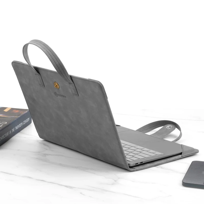 Portable Laptop Bag for MacBook Air 13.6 M3 M2 Soft Handle Laptop Briefcase for MacBook Air 13 Pro 13 Waterproof Notebook Bags