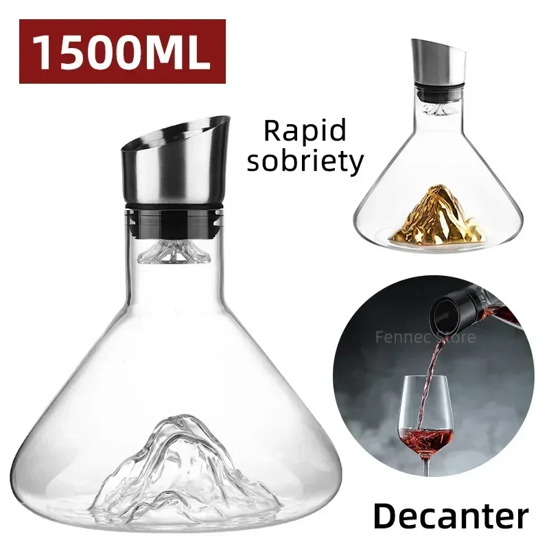 

Gift Iceberg Decoration Decanter Whisky Vodka Jug Bar Wine Dispenser Crystal European Transparent Glass High-end Lead-free