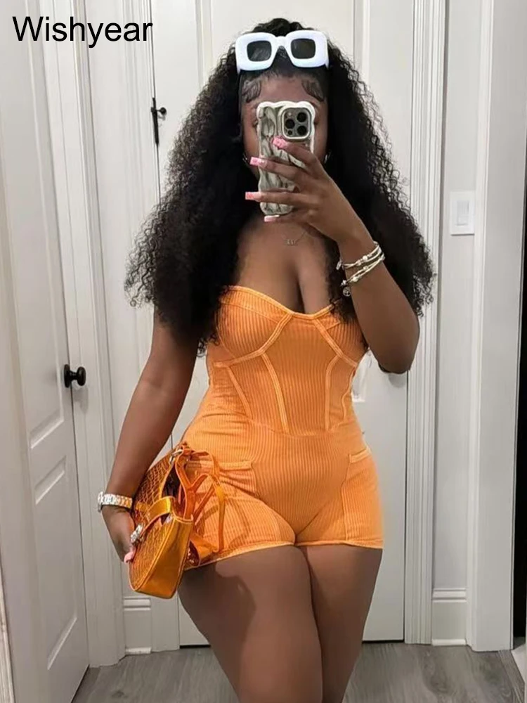 Рисунок 2 - Пикантные однотонные хлопковые комбинезоны в рубчик