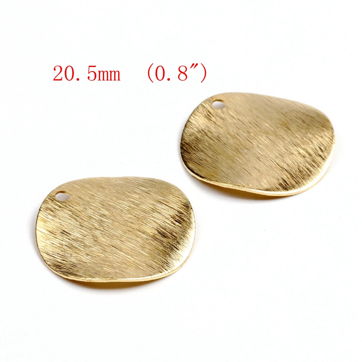 Roh gehämmerte Messing-Charms, Geometrie-Stecker, Zubehör für DIY-Ohrringe, Halskette, Armband, DIY-Herstellung, Schmuckzubehör – Detail 9