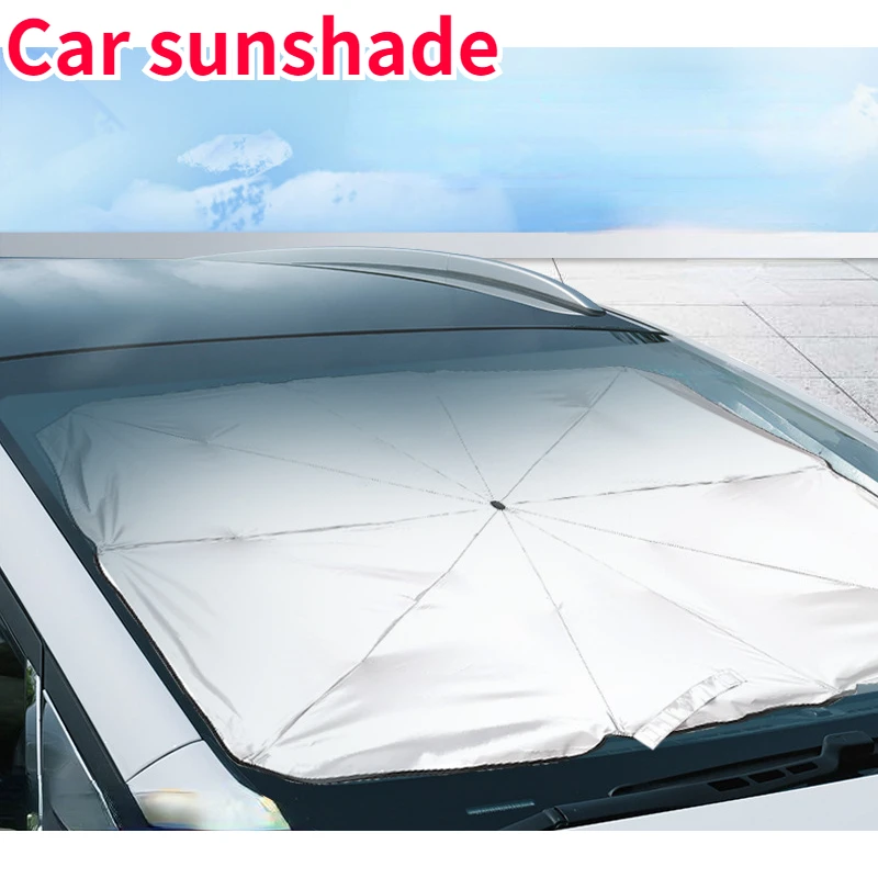 

Car Sunshade Front Windshield High Shading Sunscreen Umbrella Multi-layer Titanium Silver Tape Insulation Car Accessories