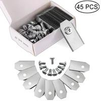 45PCS Trimmer Blade Lawn Mower Grass Replacement Trimmer Cutter Piece For Husqvarna Automower/Gardena Robotic Lawnmower 1
