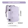 Buylor 40x25x20 Travel Backpack For Women Airplane Cabin Luggage Backpack Carry On 14inch Laptop Backpack Casual SchoolBackpack 6