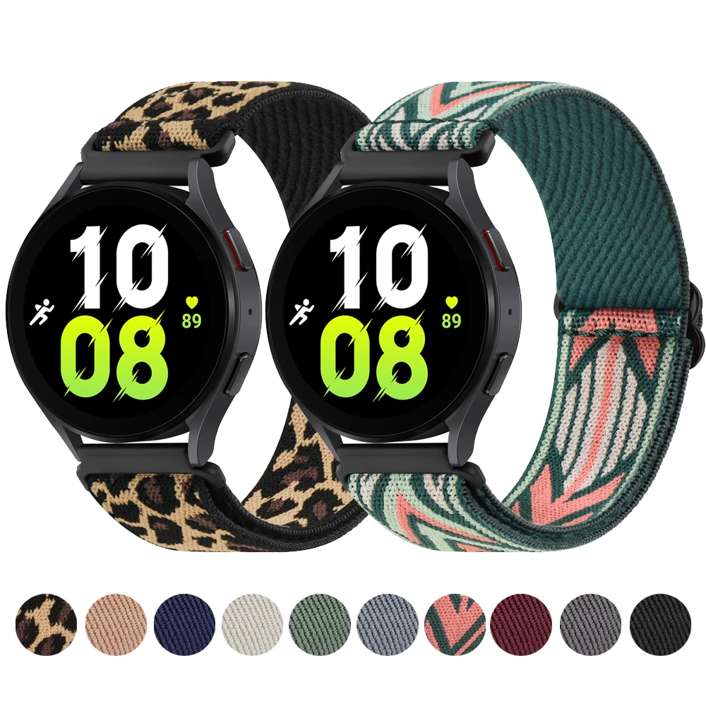 

Elastic Nylon Strap For Samsung Galaxy Watch 4 5 40mm 44mm/5 Pro/4 Classic 42mm 46mm/Active 2/Galaxy Watch 3 41mm Band Bracelet