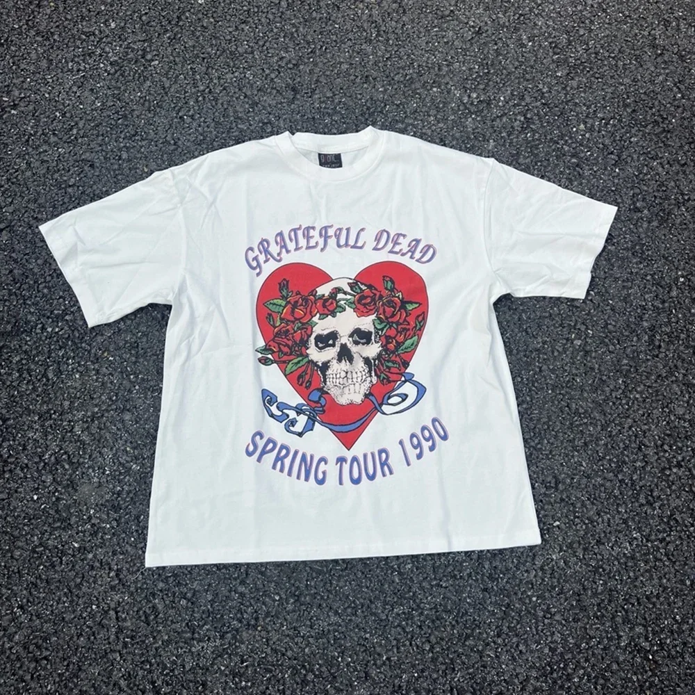 

Frog Drift Streetwear Trend American Style Funny Graphics Printed Clothing Oversize Loose Casual Tops Tee T Shirt For Men Unisex