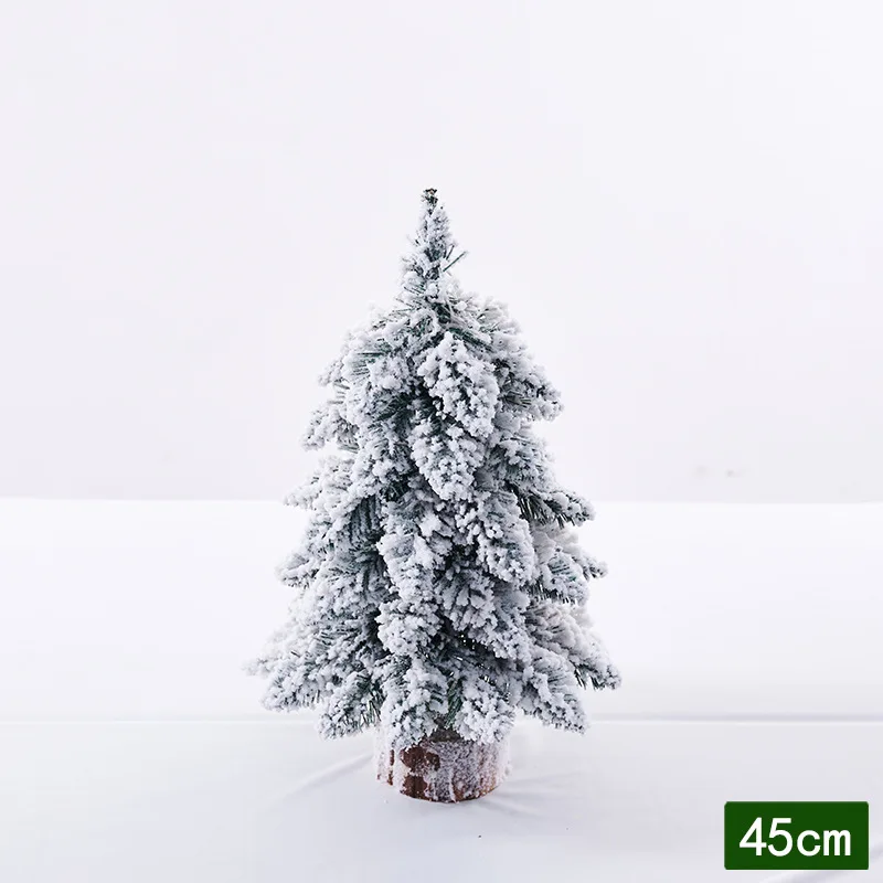 thumbnail image 1 of 45/60 CM Artificial Christmas Tree Flocking New Year Christmas decorations for home Door Wall Ornaments Souvenirs Scenes Desktop, 1 of 5