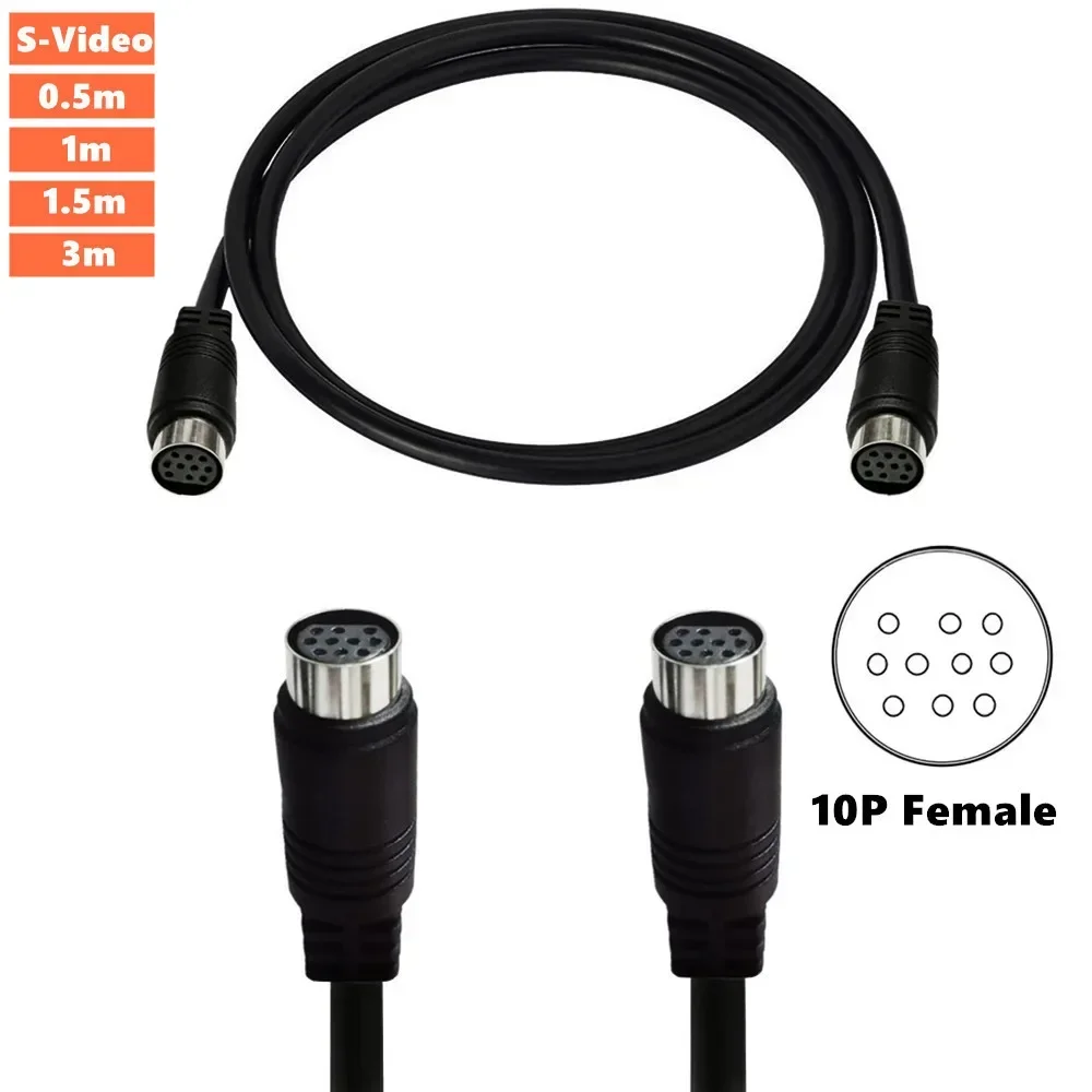 High-Quality Mini DIN 10-Pin Audio Extension Cable