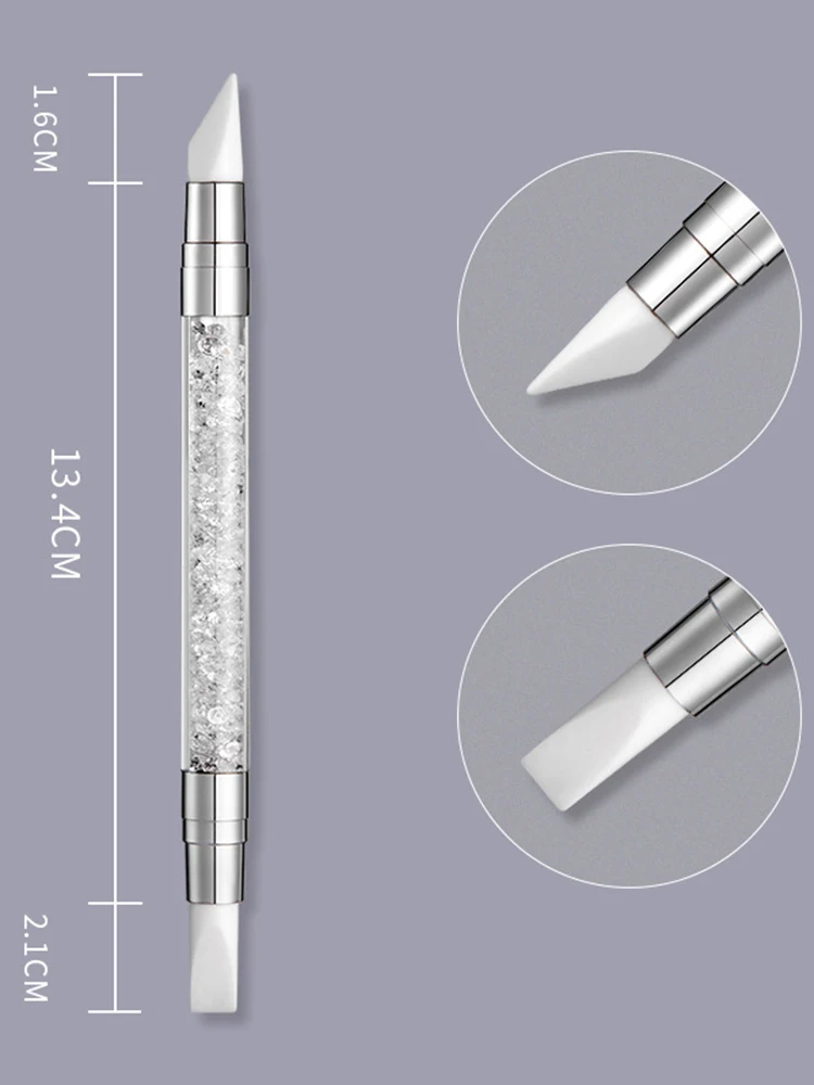 Double headed single silicone pen construction painting brush flower pen nail DIY tool 3
