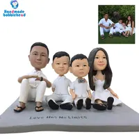 For 1-4 Person Handmade Sculpture Fully Customizable Statue Custom Bobblehead Birthday Anniversary Gift 1