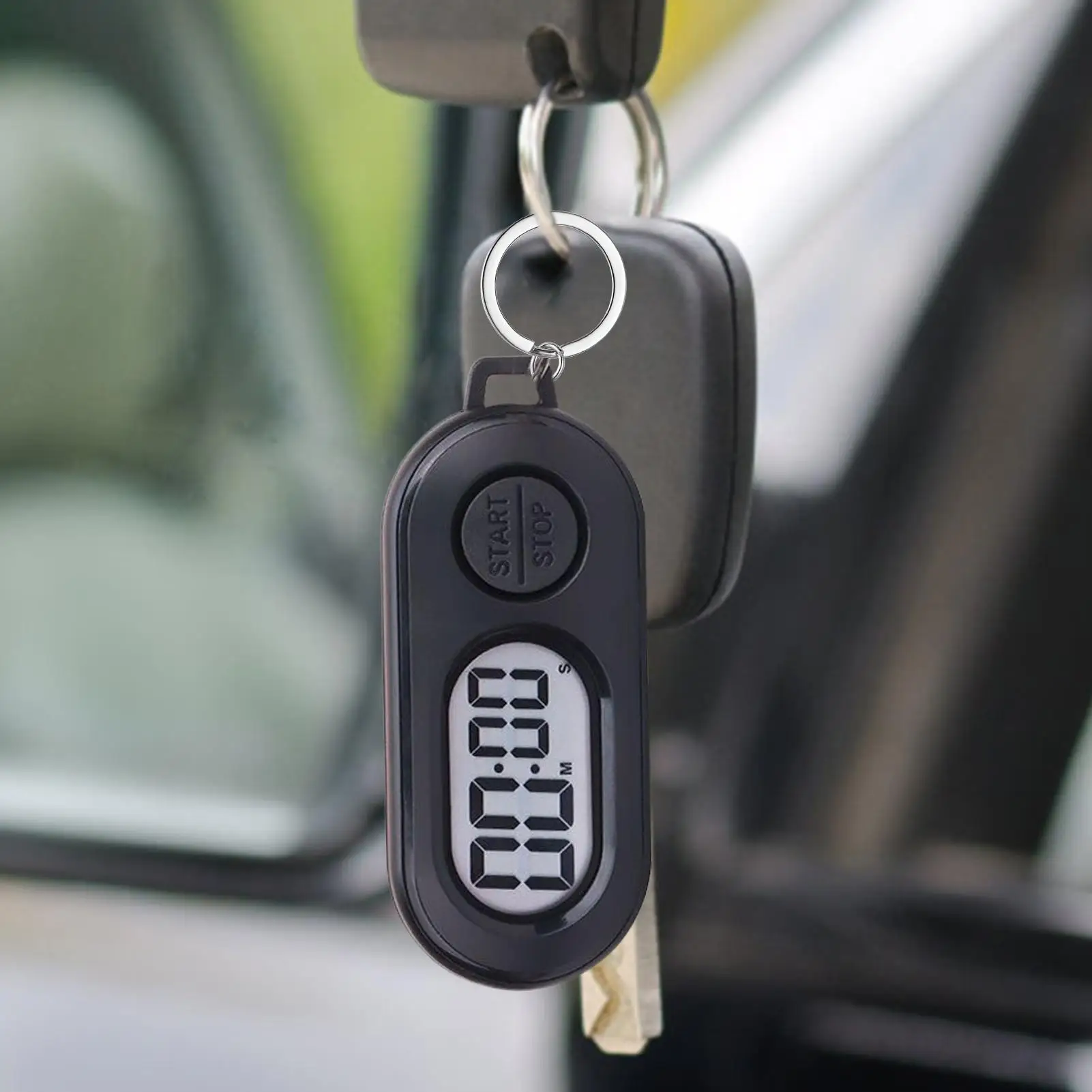 2025 NEW Stop Timer Keychain Sports Small Stop Timer Keychain Portable LCD Screen Digital Clock Lightweight Countdown Pendants