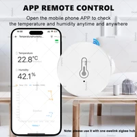 EWelink Smart Zigbee Temperature Humidity Sensor App Control Indoor Thermometer Monitor Home Automation Works With Alexa Google - Image 2