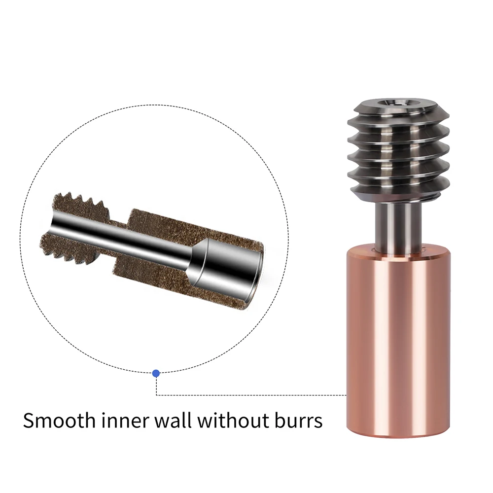 Garganta Heatbreak Bi-metal para Extrusora Sprite Titânio Ender3 s1 Pro Cr10 Smart Pro Quebra de Calor Bimetálico Sermoon - Imagem 6