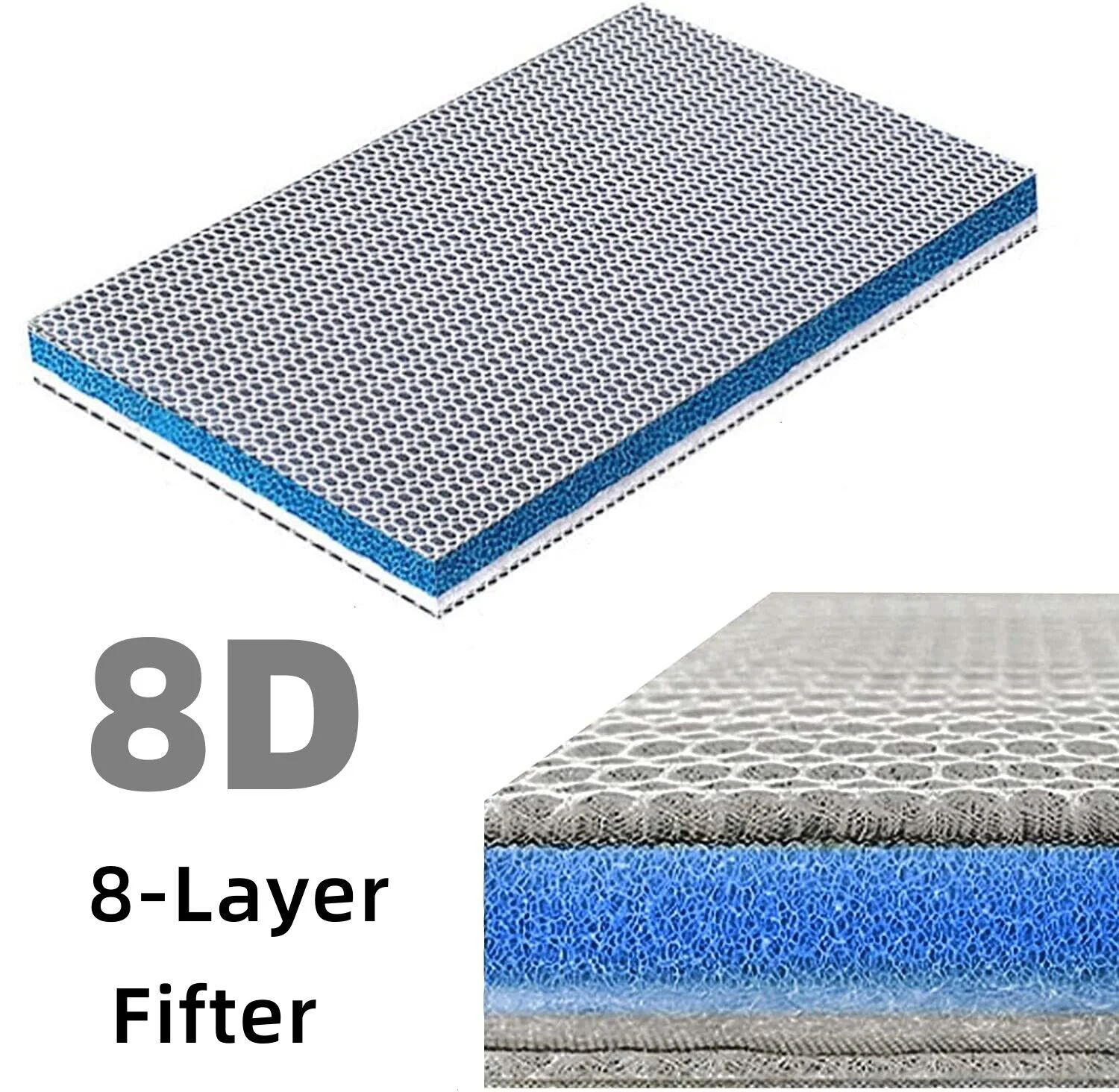 

Aquarium Filter Pad Fish Tank Floss Washable Aquarium Filter Floss Pond Filter Pad