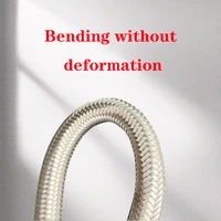 1เมตร AN4 AN8 AN6 AB10 AN12 AN16 AN20ท่อน้ำมันเชื้อเพลิง Gas Oli ท่อสายเย็นท่อสแตนเลสถักภายในยาง CPE 4