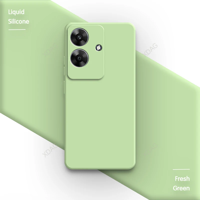 Soft Silicone Solid Color Phone Case - Basic Original Back Cover