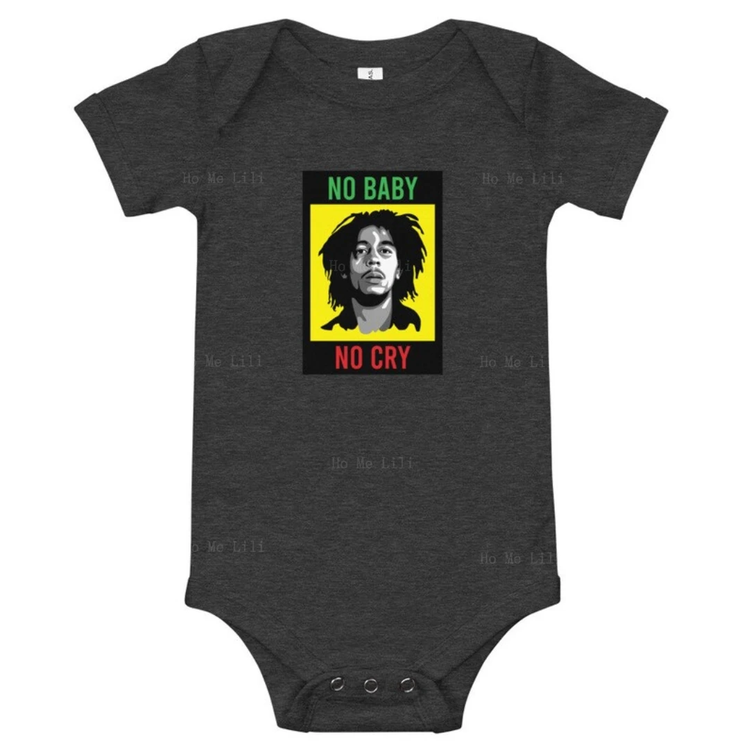Bob Marley No Baby No Cry Baby Body Tutina Baby Graphic Tutina Bambino Neonato Regalo