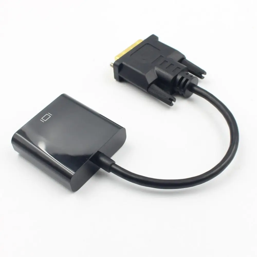 DVI To VGA with Chip DVI To VGA High-definition Analog Conversion Cable 24+1 Adapter Cable dvi vga adapter