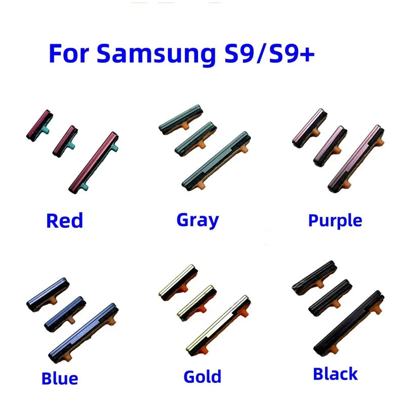 삼성 갤럭시 S9 플러스 SM-G9600 G9650 G960FD G965N G965U 교체 부품용 볼륨 버튼 전원 버튼 사이드 키