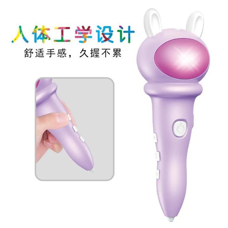 Luxmoc Low Temperature 3D Printing Pen Three-Dimensional Graffiti Painting Pen DIY Toys Creative Craft Model 3D Drawing