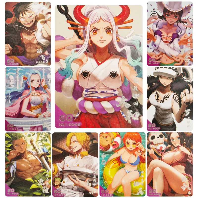 

ONE PIECE 26th Anniversary Card 9pcs/set Nefertari D. Vivi Yamato Anime characters Collection card Cartoon toys Christmas gift