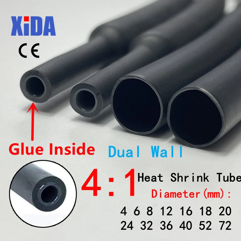 Kit Tubo Termorestringente Othmro Per Batterie 18650 – 10 Metri Di Guaina In PVC Isolante, Larghezza 29,5 Mm, Restringimento 80°C, Grigio