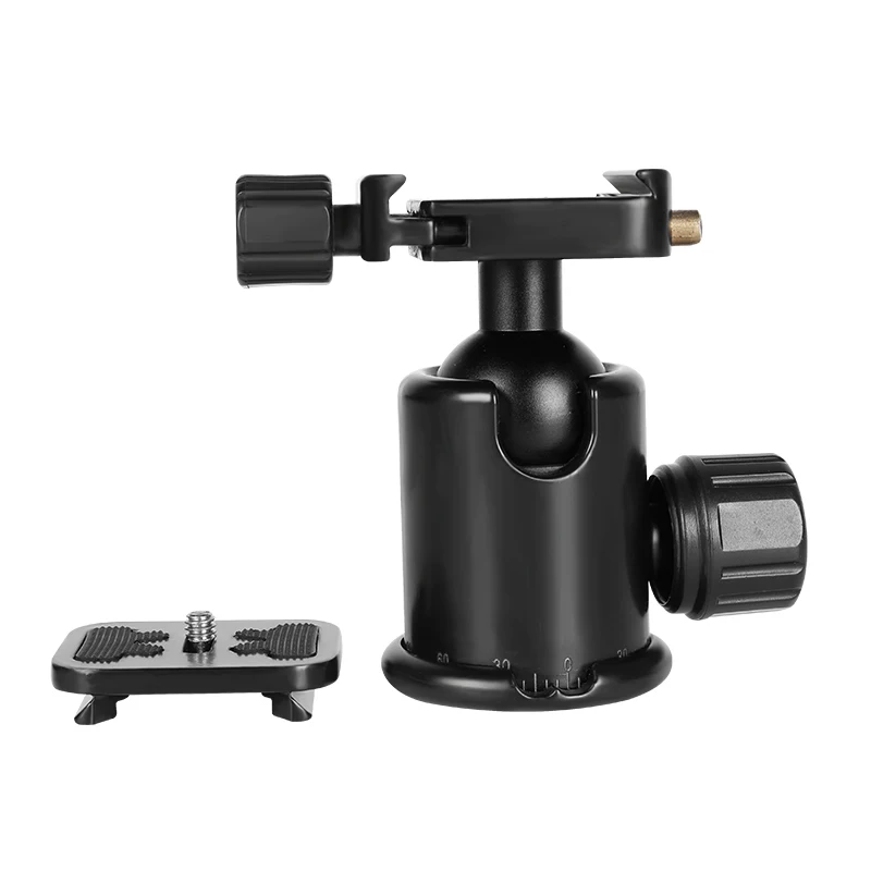 GVM Camera Slider Video Ball Head 360&deg; Rotation Panoramic Universal Ballhead 1/4 Screw for DSLR Camera Tripod Monopod