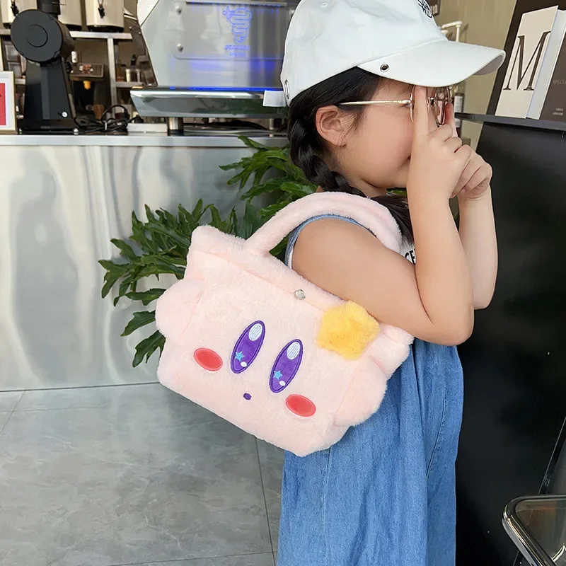

2023 women new cartoon cute plush doll handbag children's small shoulder bag lady mobile phone bag