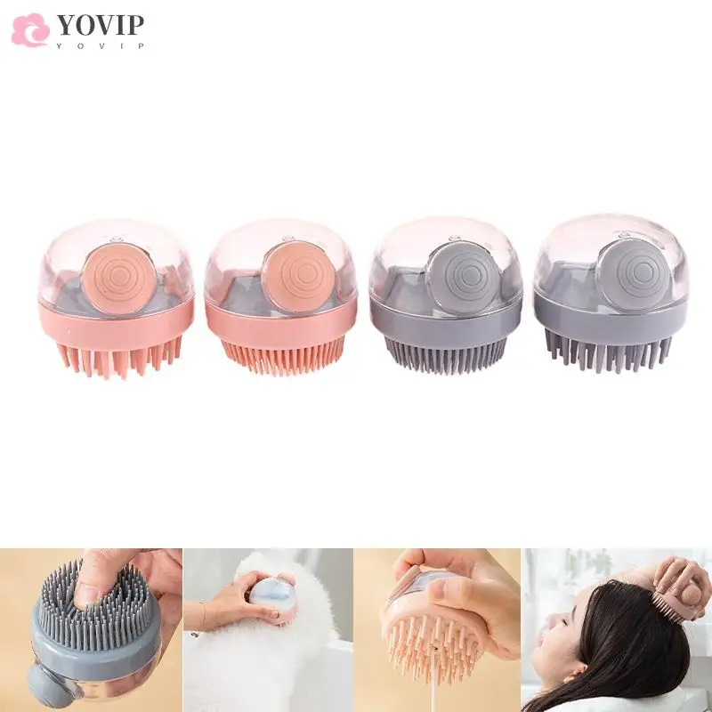 

1pc Manual Head Scalp Care Massage Shampoo Brush Slimming Comb Cleaning Shower Bath Exfoliate Remove Dandruff Promote Hair Grow