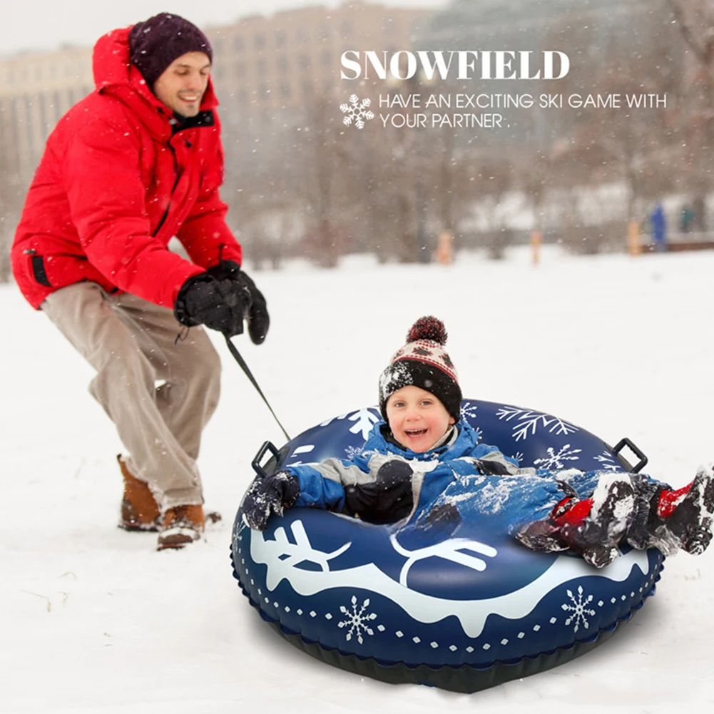Universal Inflatable Ski RingWaterproof Winter Inflatable Snow Tube PVC Skiing Circle Rings Outdoor Sports
