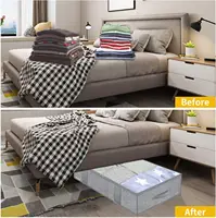 Underbed Storage Bags Organizer, 4 Pack Large Capacity Under Bed Storage Containers with Reinforced Handles 1