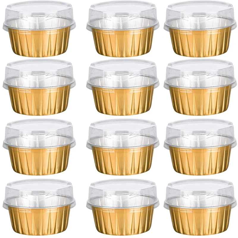 150 Pcs Aluminum Foil Cupcake Cups Ramekin Muffin Baking Cups, Disposable Muffin  Liners, Ramekin Holders Cups, Aluminum Cupcake - AliExpress