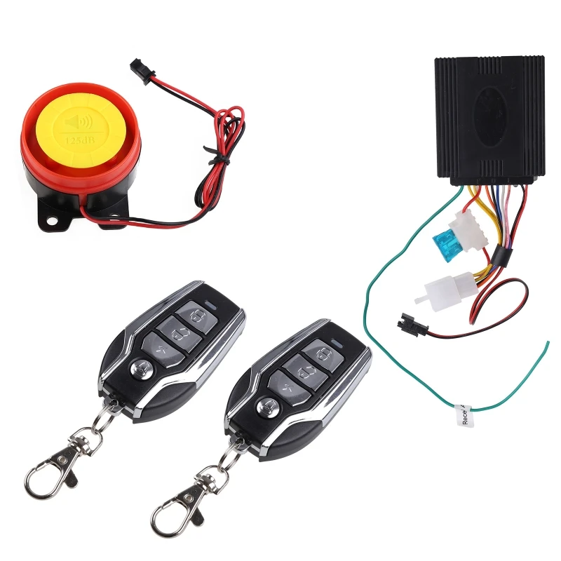 

Motorcycle Scooter ATV Security Alarm System Anti-theft Remote Control