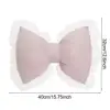 Pink Bow-shaped Pillow Ruffle Lace Decor Plush PP Cotton Filling Pillow Bed Couch Sofa Support Pillow Car Seat Companion Pillows 6